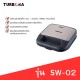 TURBORA เครื่องทำแซนด์วิช, เครื่องทำวาฟเฟิล, เครื่องทำขนมโดนัท 3 IN 1 รุ่น SW-02  